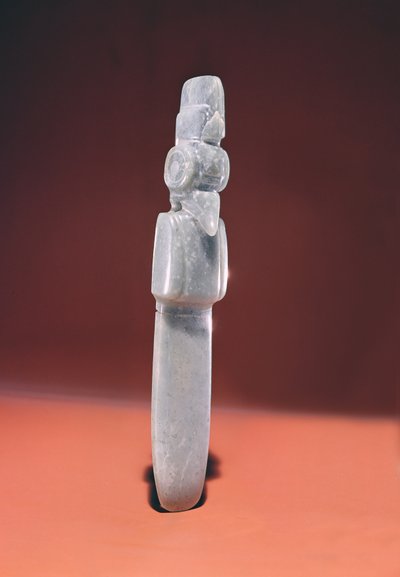 Vogelbijl met Spitse Top, uit Guacimo, Linea Vieja gebied door Pre Columbian